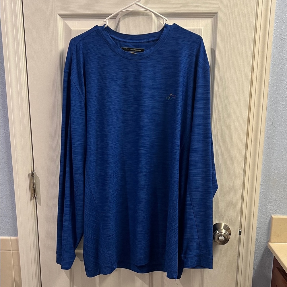 Greg Norman Collection Men's Deep Blue Long Sleeve Tee